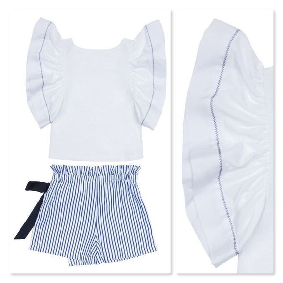 Habitual Girl Cece Top & Wrap Shorts Set sz 24 Mo - Picture 2 of 11